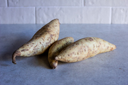 Batata doce de casca branca