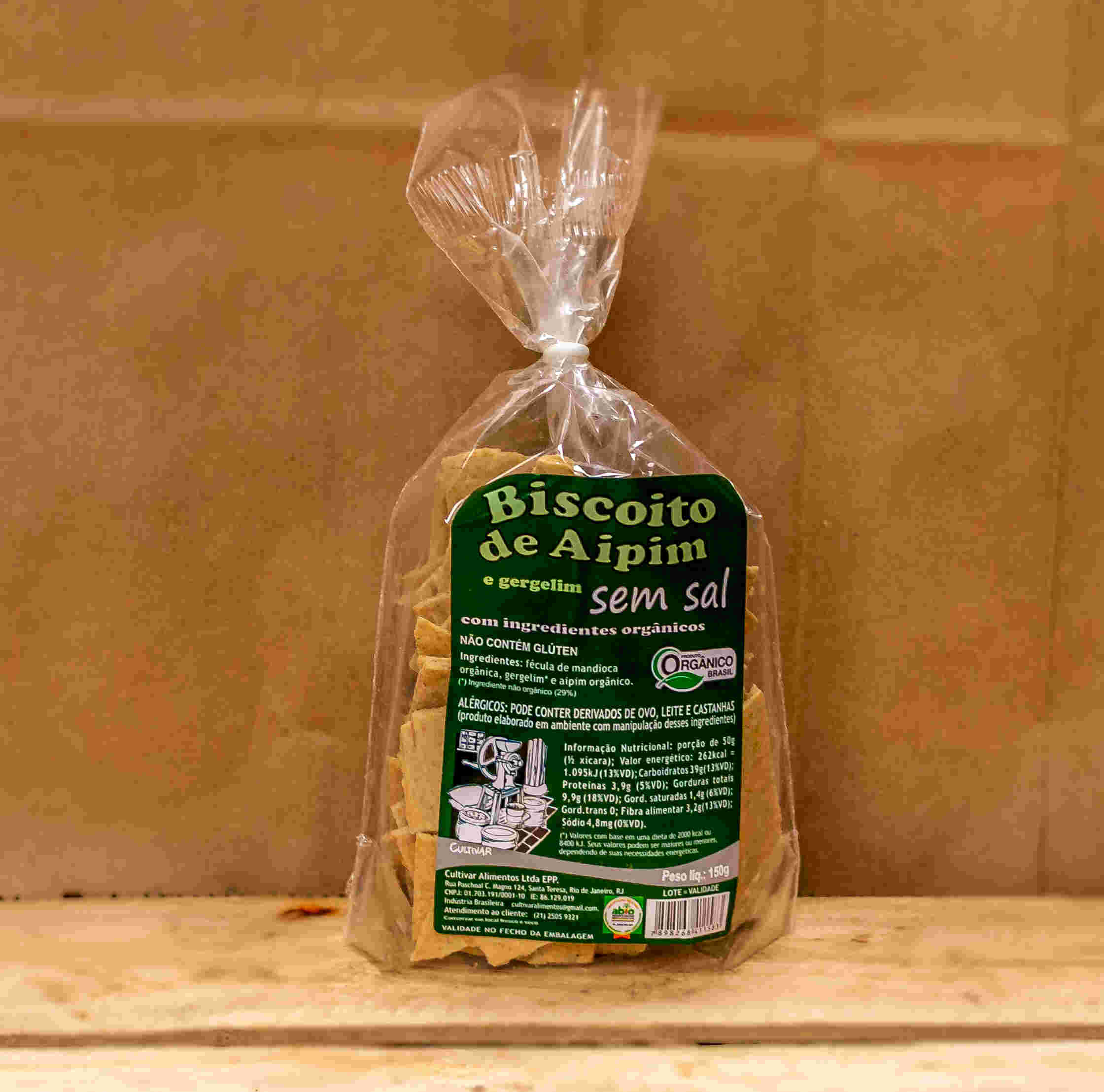 Biscoito de aipim s/ sal (sem glúten)