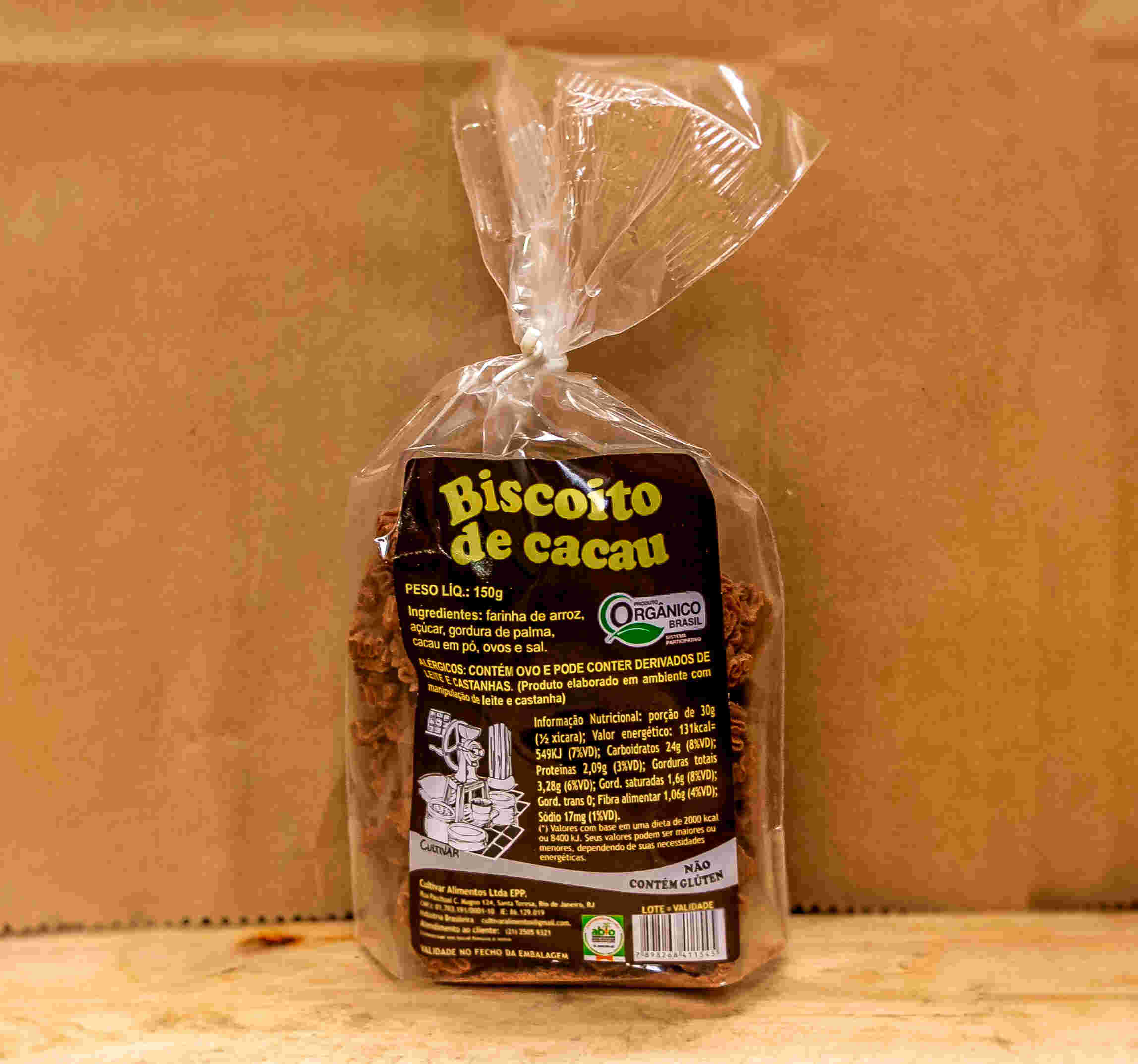 Biscoito de cacau (sem glúten)