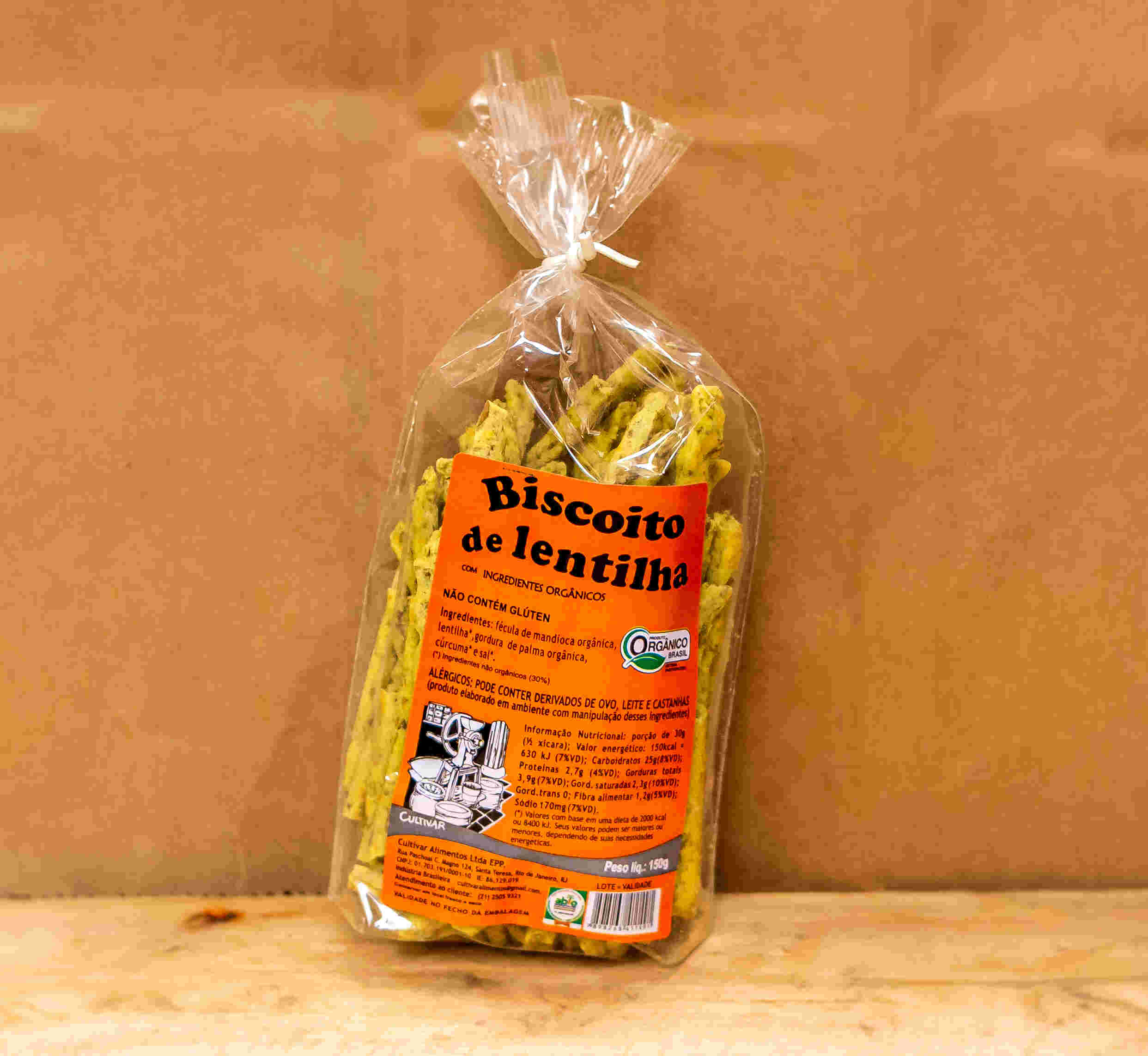 Biscoito de lentilha (sem glúten)