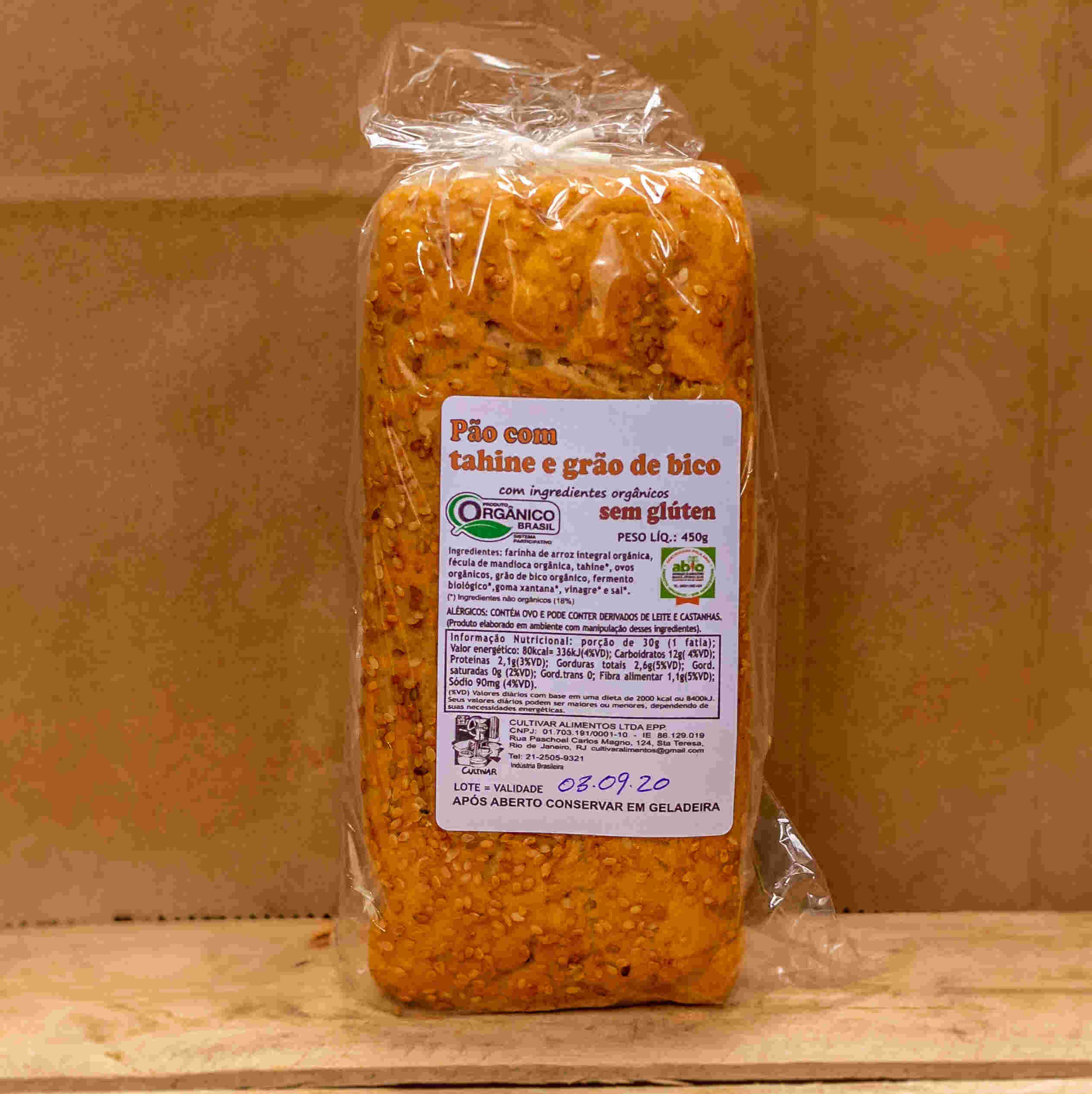 Pão de Grão de Bico (sem glúten)