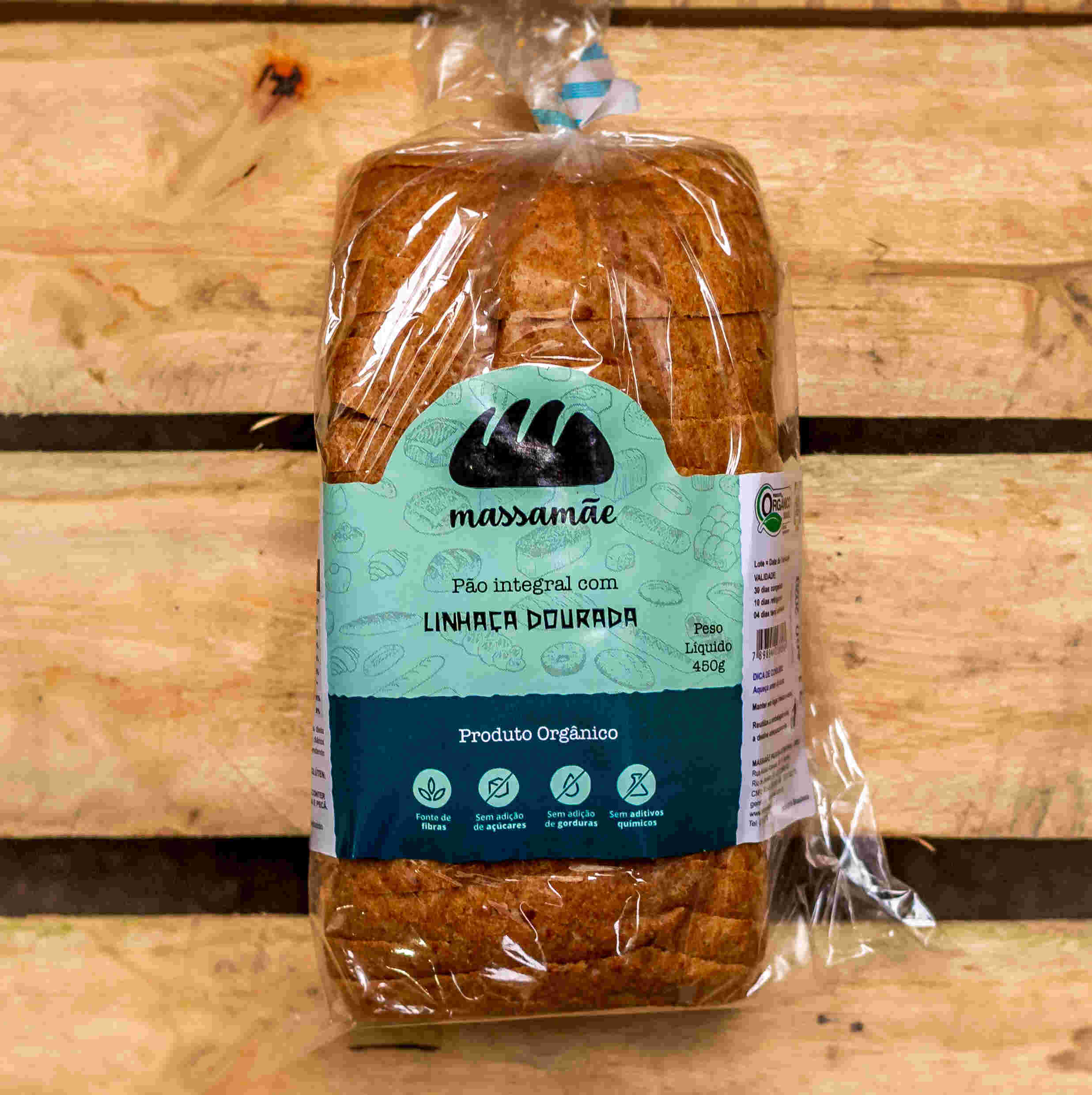 Pão Linhaça Dourada